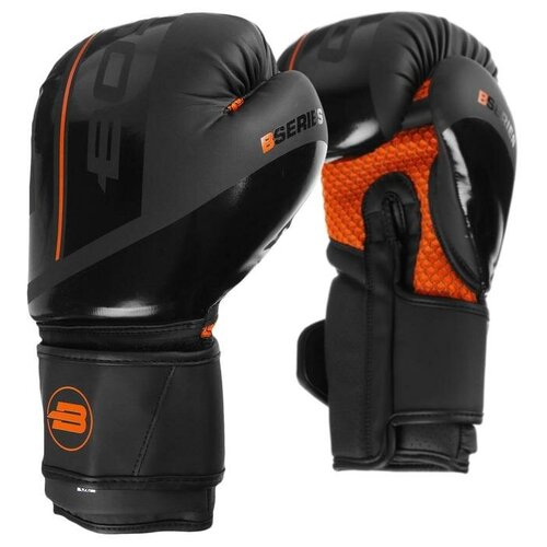 перчатки боксёрские boybo stain флекс цвет чёрный 10 унций Перчатки боксёрские BoyBo B-Series, флекс, цвет оранжевый, 10 унций