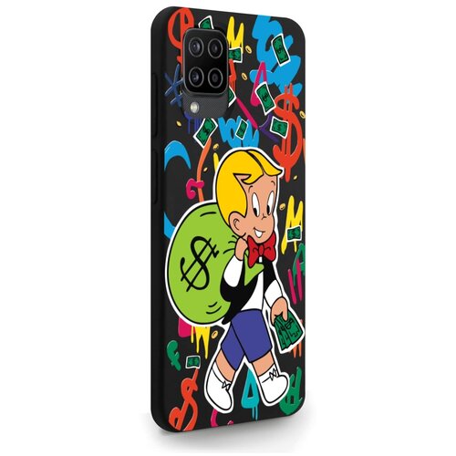 черный силиконовый чехол musthavecase для samsung galaxy s10 plus monopoly richie rich монополи богатенький риччи для самсунг галакси с10 плюс противоударный Черный силиконовый чехол MustHaveCase для Samsung Galaxy A12 Monopoly Richie Rich/ Монополи Богатенький Риччи для Самсунг Галакси А12