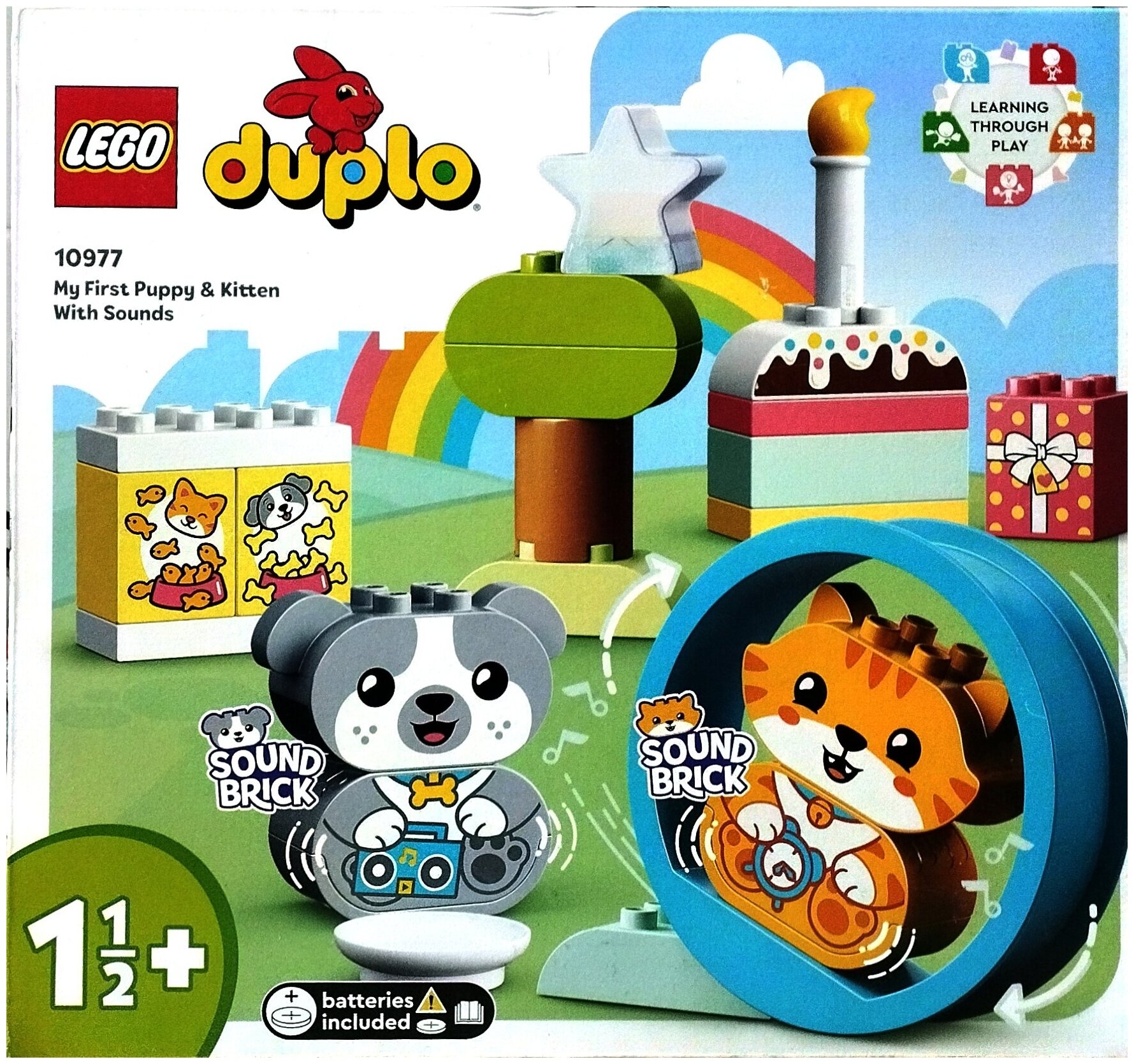 Конструктор LEGO DUPLO "Мой первый щенок и котёнок и их звуки" 10977 - фото №4