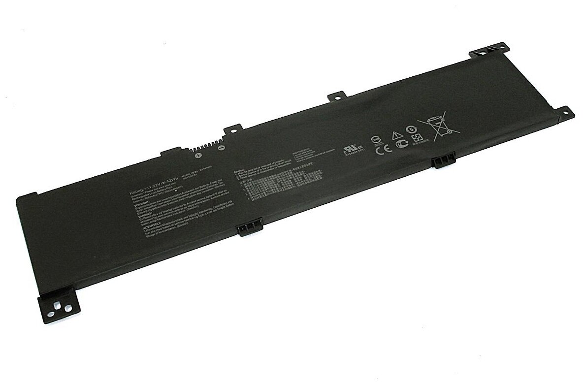 Аккумуляторная батарея для ноутбука Asus X705NA (B31N1635) 11.52V 3650mAh черная — купить в интернет-магазине по низкой цене на Яндекс Маркете