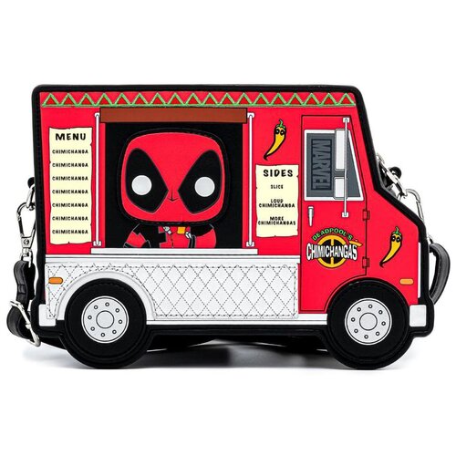 Сумка женская Funko Loungefly POP Marvel Deadpool 30th Anniversary Chimichangas Food Truck Crossbody MVTB0132