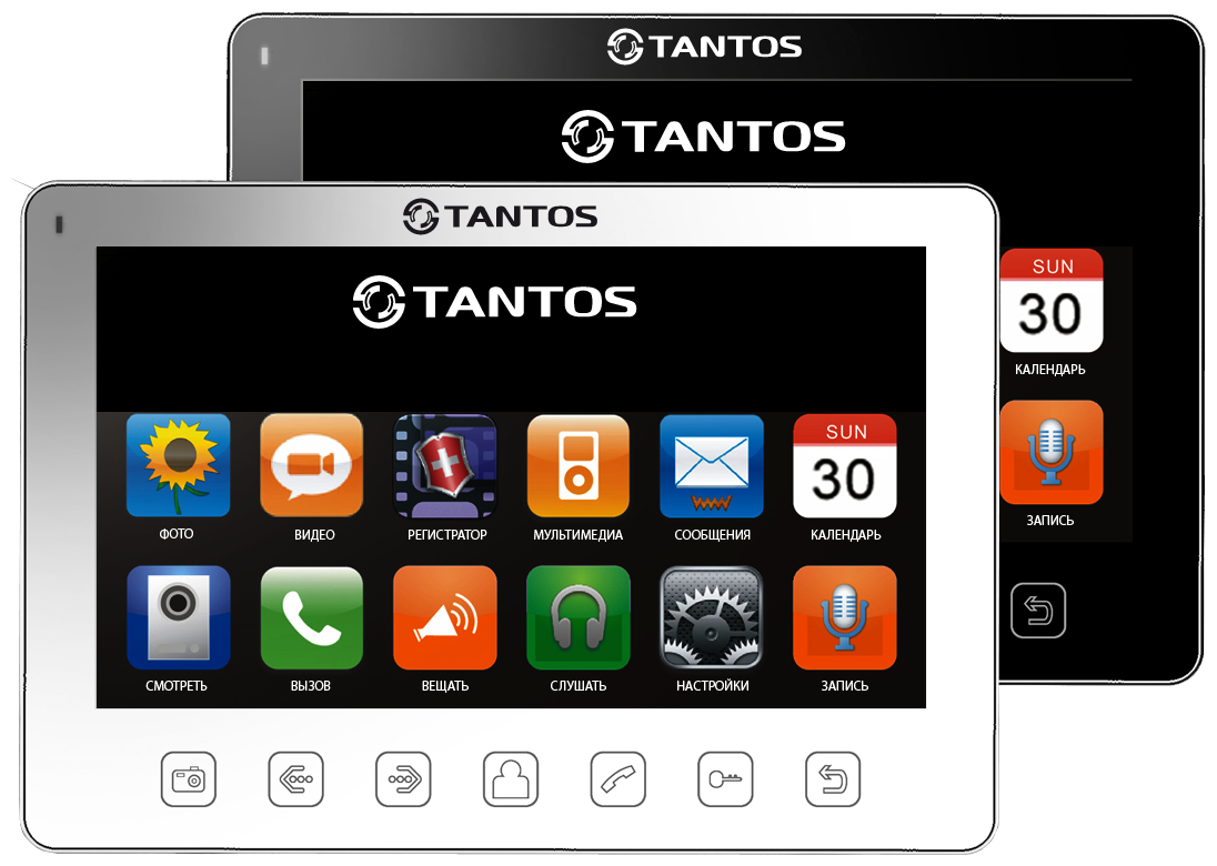 Монитор видеодомофона для многоквартирного дома Tantos Prime Slim (VZ или XL).