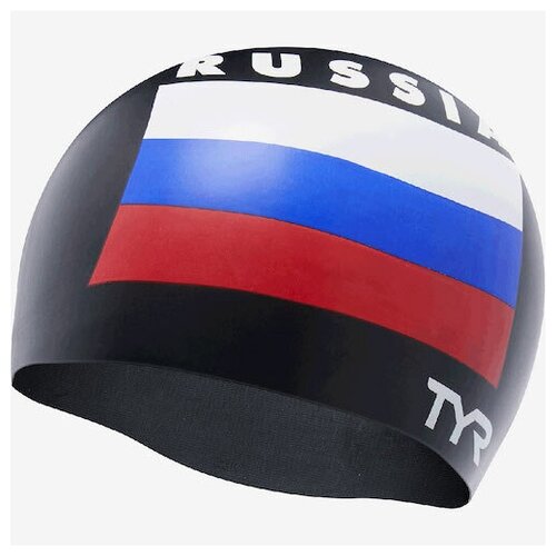 фото Шапочка для плавания tyr russia silicone swim cap 001, цвет - черный;материал - силикон 100%