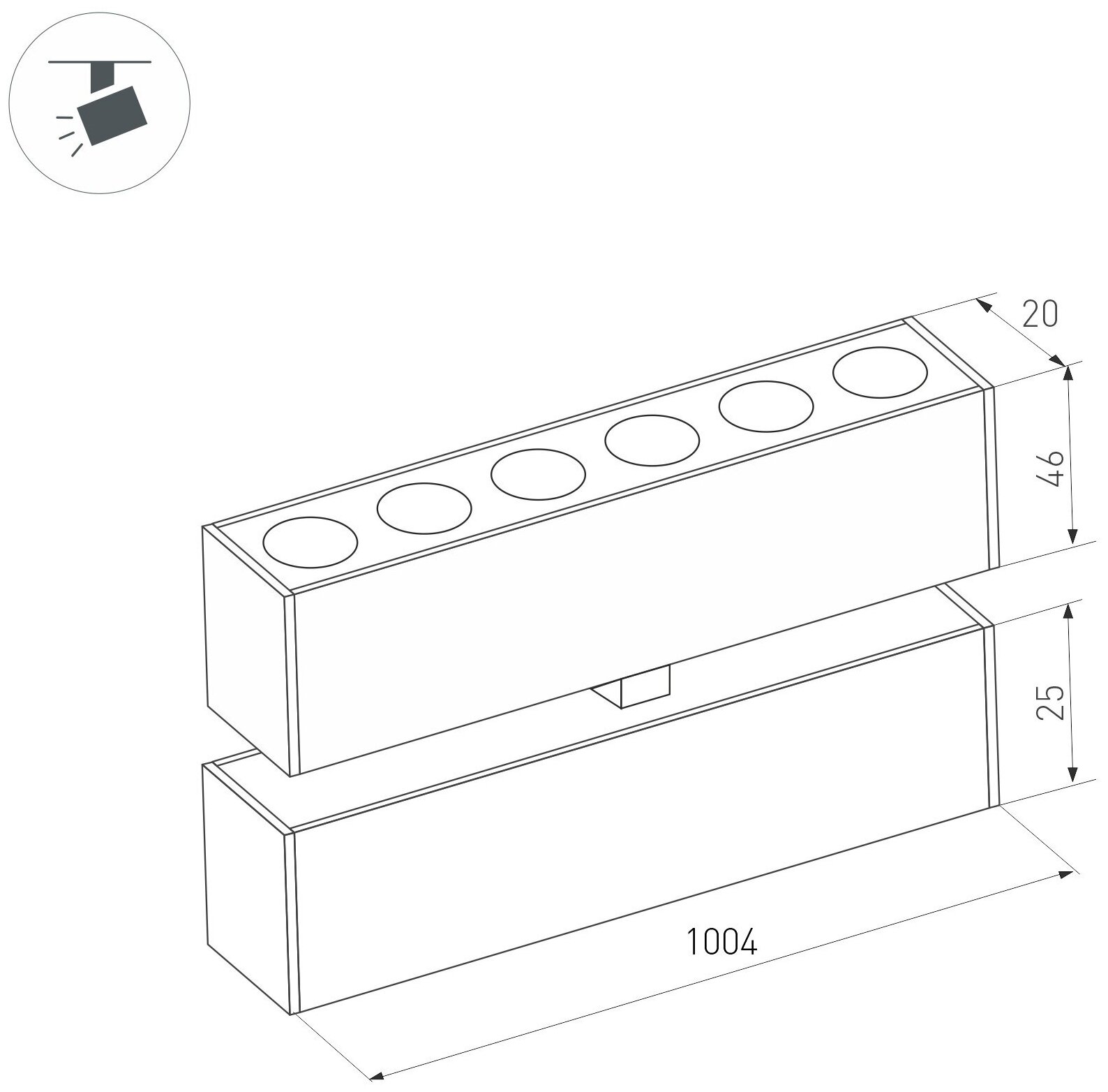 Светильник MAG-DOTS-FOLD-25-S1004-30W Warm3000 (BK, 30 deg, 24V) (Arlight, IP20 Металл, 3 года) - фотография № 2