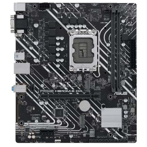 Материнская плата ASUS PRIME H610M-E D4-CSM Retail материнская плата msi mag b660m bazooka ddr4 socket 1700 intel b660 4xddr4 pci e 4 0 2500 мбит с 2xusb 3 2 gen1 2xusb 3 2 gen2 hdmi displayport matx