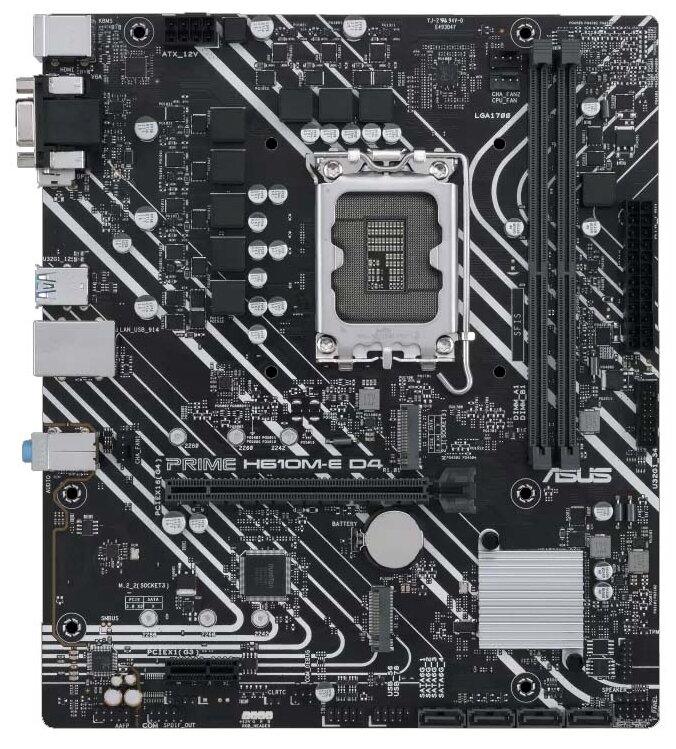 Материнская плата Asus PRIME H610M-E D4-CSM (90MB19N0-M0EAYC) - фото №1