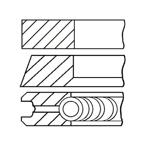 Кольца Двс Поршневые (К-Т На 1 Поршень) Goetze арт. 0843290000