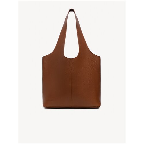 фото Сумка-шоппер кожаная женская gina черная, на плече, 100% натуральная кожа, millz karta, размер 28х44х14