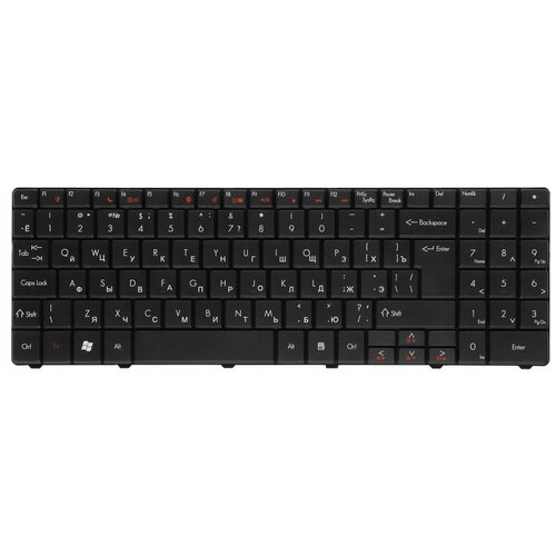 Клавиатура для ноутбука Packard Bell Easynote DT85 LJ61 LJ63 LJ65 LJ67 LJ71 Series Г-образный Enter Черная без рамки PN MP-07F33SU-4424H 1483₽