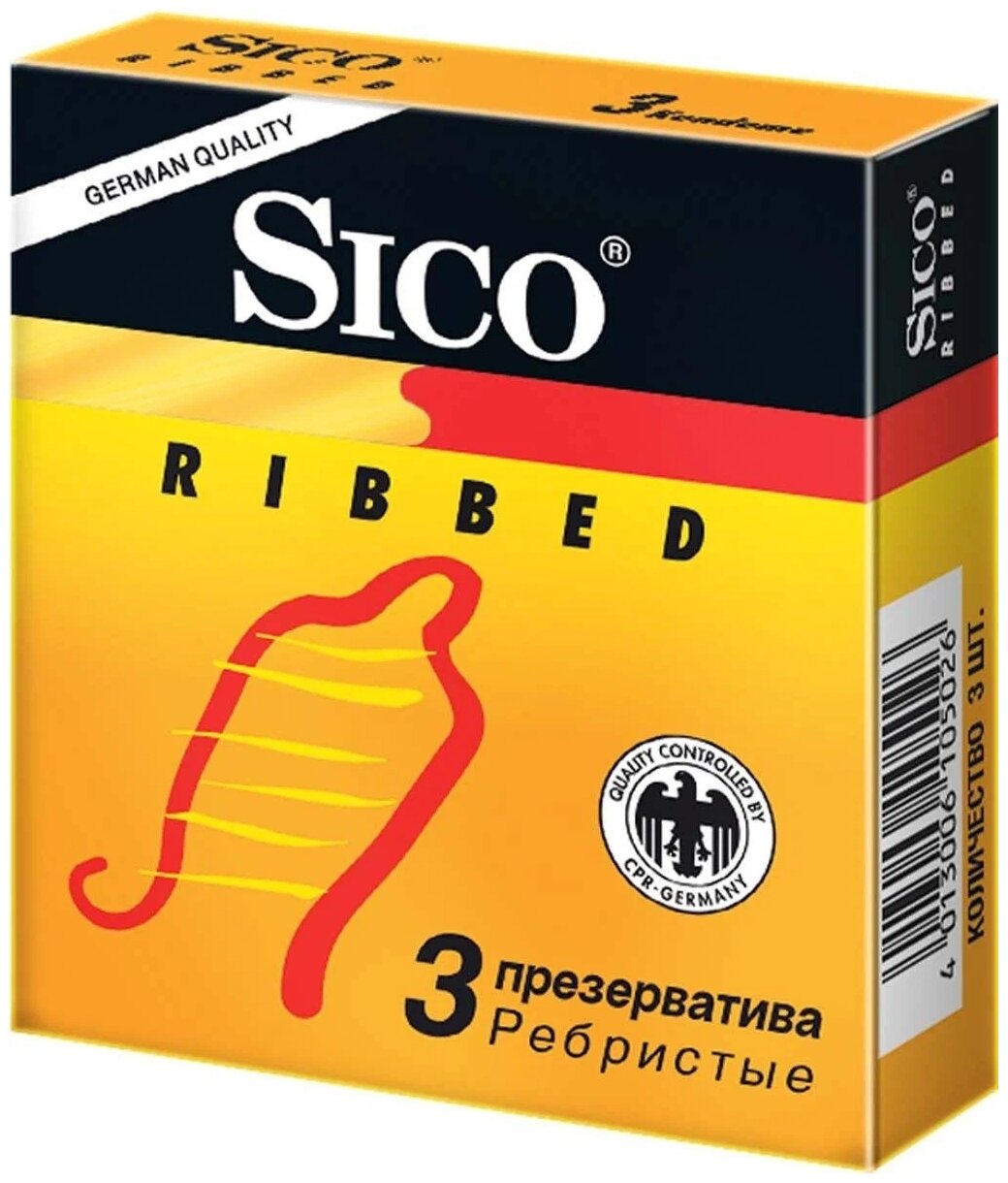 Презервативы Sico Ribbed — купить сегодня c доставкой и гарантией по выгодн...