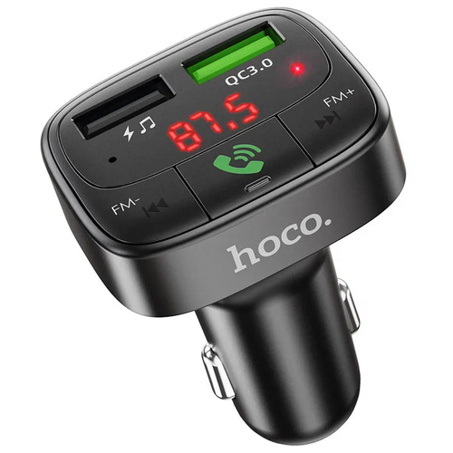 Автомобильное зарядное устройство Hoco E59 Promise, RU, черный bluetooth car fm transmitter mp3 player hands free radio adapter kit usb charger