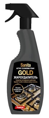 SANITA средство чистящее мгновенного действия Жироудалитель GOLD, 500 г (версия 2022) - фотография № 2