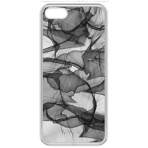 Чехол-накладка Krutoff Clear Case Абстракт 14 для iPhone 5/5s чехол накладка krutoff soft case моторы для iphone 5 5s черный