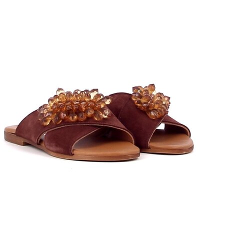 Сандалии женские 1012 хаки, Rococo, размер 39, зелёный, натуральная кожа