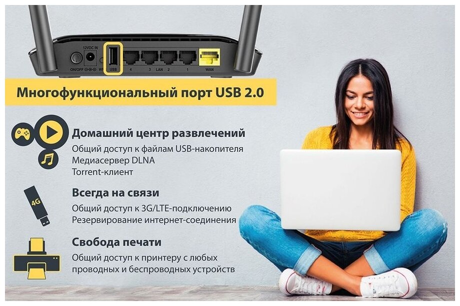 Wi-Fi роутер D-Link DIR-620S/RU/B1A - фото №3