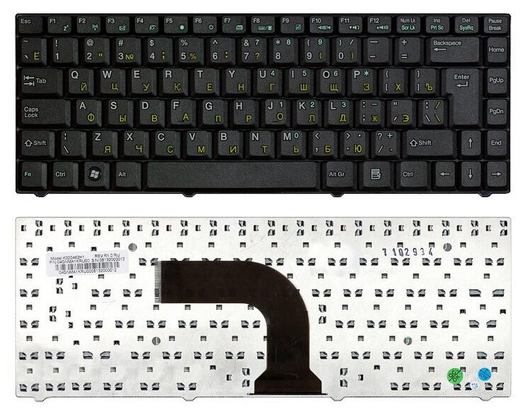 Клавиатура для ноутбука Asus 0KN0-811US-01 Русская Черная 1020₽