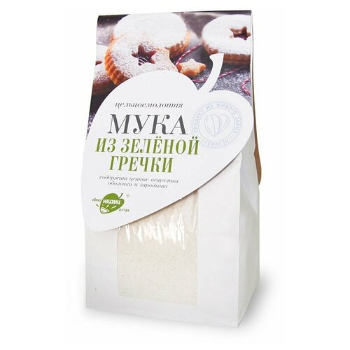 Мука зелёной гречки цельносмолотая 500г