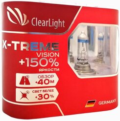 Лампа автомобильная галогенная ClearLight X-treme Vision +150 ML9005XTV150 HB3 12V 60W 2 шт.