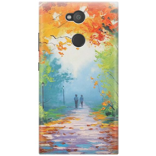 фото Re:pa накладка transparent для sony xperia l2 с принтом "яркая осень"