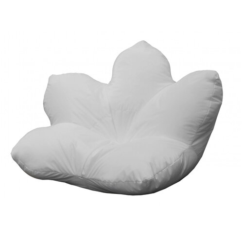 фото Кресло-мешок цветок пазитифчик белый (оксфорд) 150х150 см