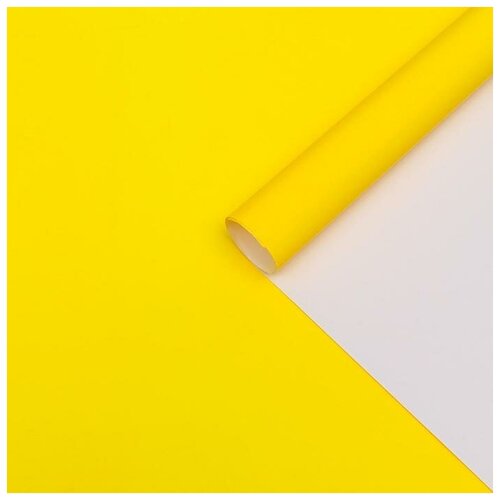 Бумага глянцевая, желтая, 0,5 х 0,7 м
