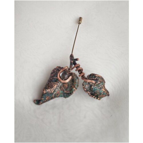 Брошь - игла с элементами ковки