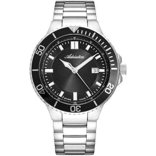 Наручные часы Adriatica Premiere A8317.5114Q, серебряный, черный