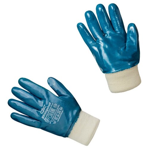 перчатки защитные от порезов strongshell 28 401 полное нитриловое покрытие размер 10 xl 1 пара Перчатки защитные STRONGSHELL полное нитриловое покрытие резинка р.10