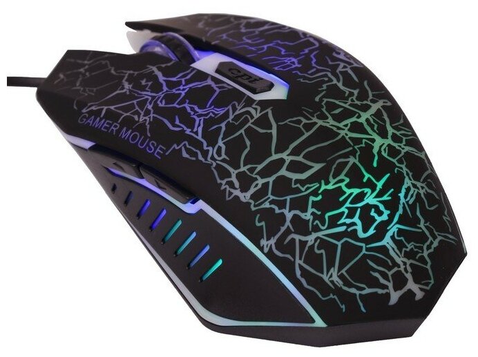 Мышь LuazON MB-29 игровая оптическая подсветка покрытие soft-touch 135 м