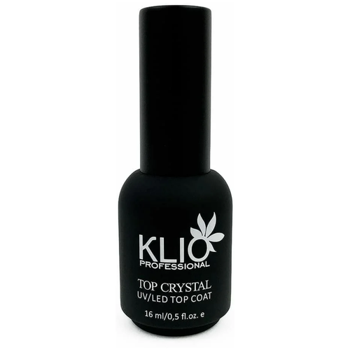 KLIO Professional Верхнее покрытие Top Crystal, прозрачный, 16 мл топ без липкого слоя lovely nails crystal 50 мл