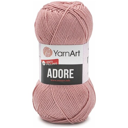 Пряжа YarnArt Adore 100 г, 280 м (100% акрил с эффектом анти-пиллинга), 7730460_365 розовый, 5 шт