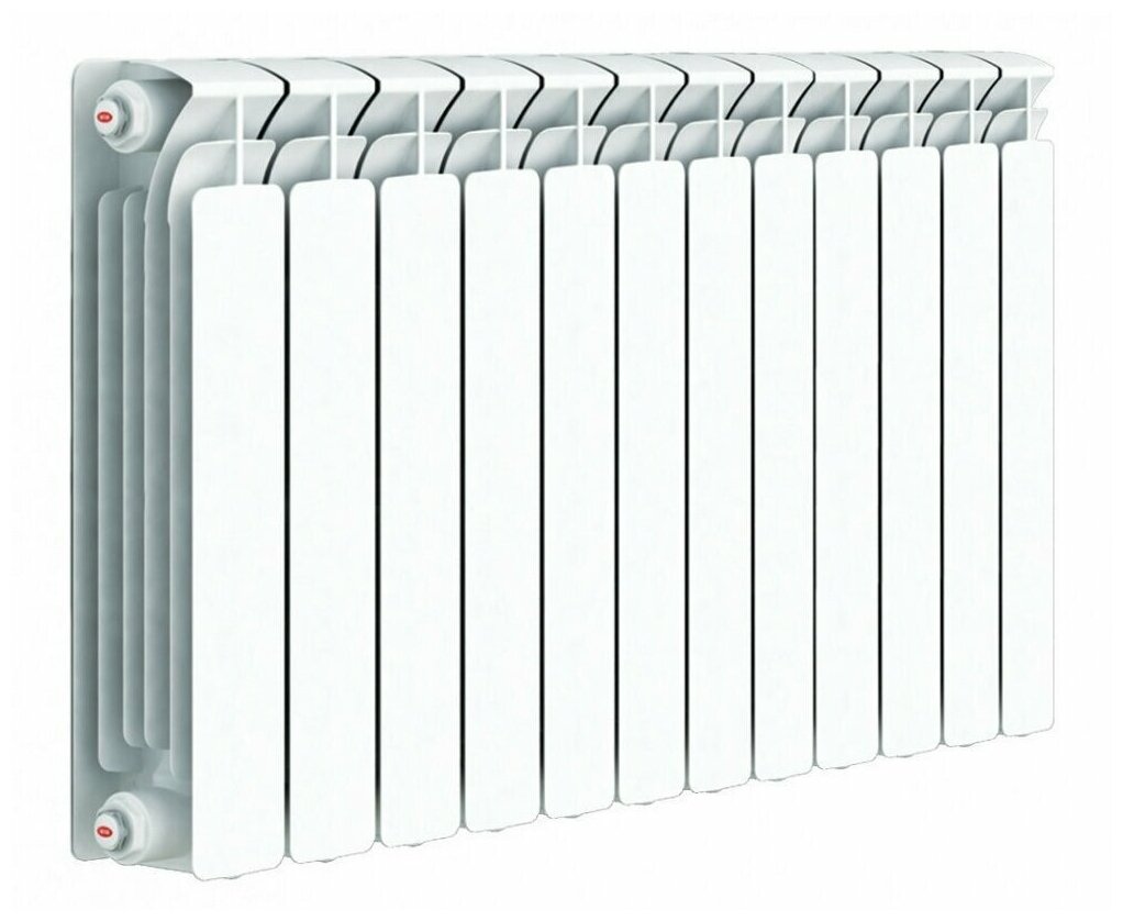 Биметаллический секционный радиатор Rifar Base 500, 13 секций, белый