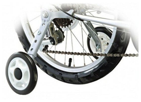 Колеса балансировочные ARISTO VLX.16-24 на детский и подростковый велосипед, 16"-24", совместимы с многоскоростными велосипедами, резина, обод сталь