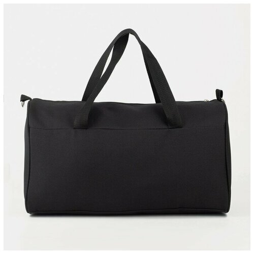 фото Сумка спортивная на молнии, без подкладки, цвет чёрный textura