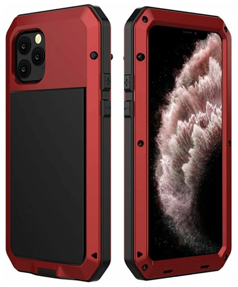 Бронированный противоударный чехол Taktik Extreme для iPhone 11 Pro Max красный