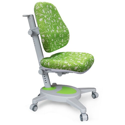 фото Детское кресло mealux onyx зеленый со зверями + чехол