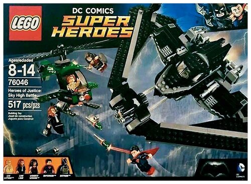 Конструктор LEGO DC Super Heroes 76046 Герои правосудия: битва в небе, 517 дет.