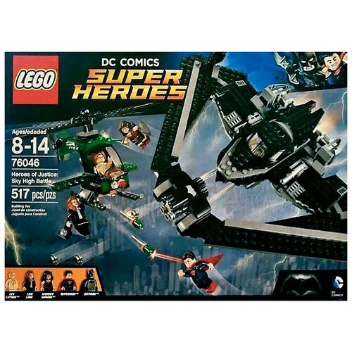Конструктор LEGO DC Super Heroes 76046 Герои правосудия: битва в небе, 517 дет.