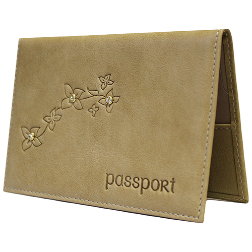 Обложка для паспорта Kniksen, бежевый обложка для паспорта kamukamu обложка на паспорт с тиснением эмблемы мчс 746386 красный золотой