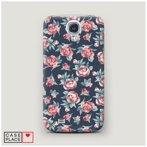 фото Чехол пластиковый samsung galaxy s4 паттерн с пионами case place