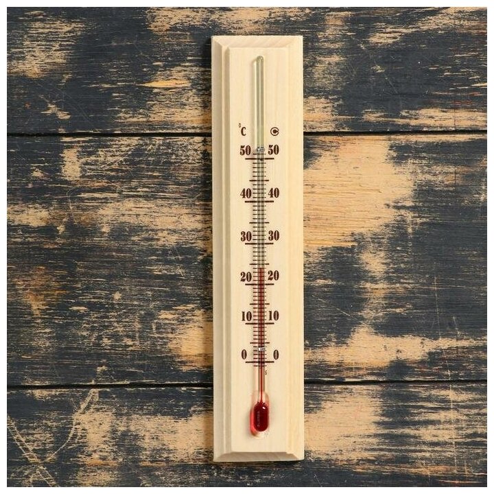 Термометр комнатный "Уют", от 0°C до +50°C, 20 х 4.2 х 1.3 см 5392432