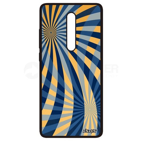фото Противоударный чехол на телефон // xiaomi mi 9t // "спирали" линии дизайн, utaupia, синий