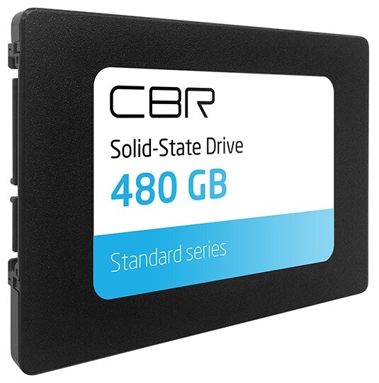 Cbr SSD-480GB-2.5-ST21, Внутренний SSD-накопитель, серия "Standard", 480 GB, 2.5", SATA III 6 Gbit s, Phison PS3111-S11, 3D TLC NAND, R W speed up to 550 500 MB s, TBW TB 400