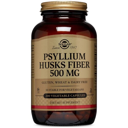 Psyllium Husks Fiber капс., 500 мг, 610 г, 200 шт., нейтральный, 1 уп.