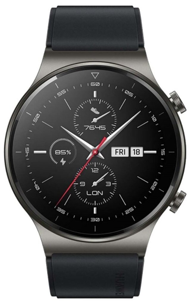 Умные часы HUAWEI WATCH GT 2 Pro (Фторэластомер), черная ночь