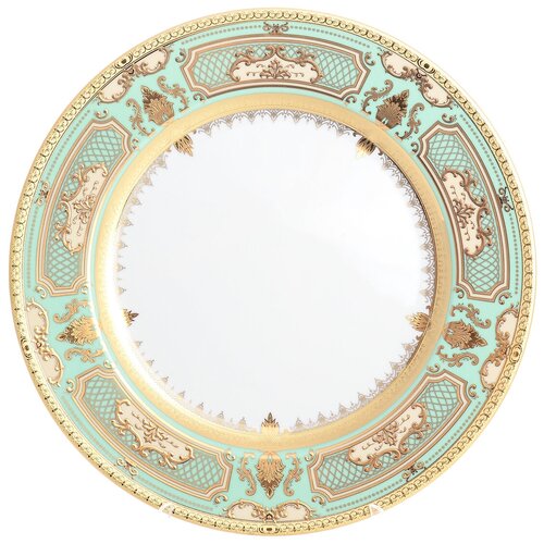 Falkenporzellan Блюдо круглое Falkenporzellan Donna Seladon gold 32 см