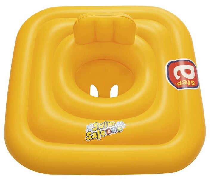 Надувной круг для плавания детский Bestway Baby Support 32050 с трусами сиденьем, 76 см, 1-2 года, желтый