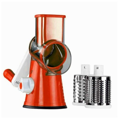 Овощерезка со сменными насадками 3 в 1, красная