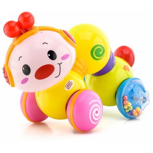 Развивающая игрушка Play Smart Расти малыш Счастливый червячок, разноцветный интерактивная развивающая игрушка play smart чудо месяц разноцветный