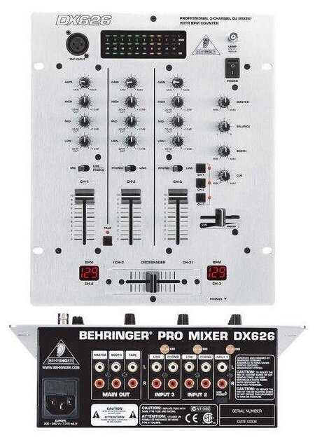 DJ микшерный пульт Behringer DX 626 PRO MIXER